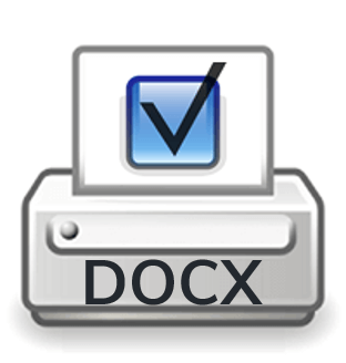 print docx checklist
